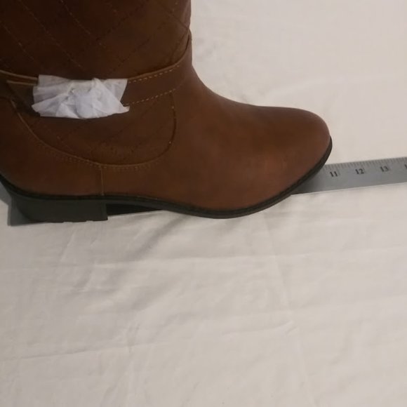 St. Johns Bay women's size 9 cognac (brown) riding boots - Picture 3 of 11